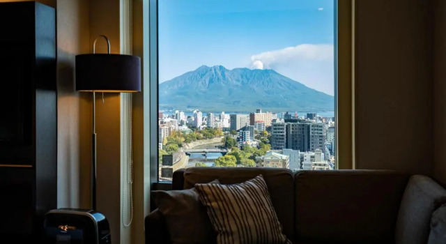 Двухместный номер with Sakurajima view Solaria Nishitetsu Hotel Kagoshima