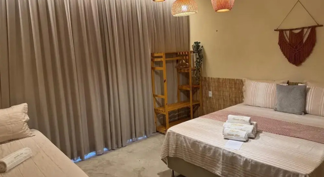 Трёхместный номер Comfort с балконом и с красивым видом из окна Pousada Varanda Amar