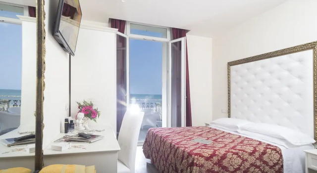 Двухместный номер Superior с балконом и с видом на море Hotel Lido Viserba