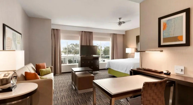 Люкс с 2 комнатами с видом на океан Homewood Suites By Hilton Irvine John Wayne Airport