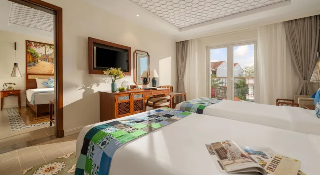 Семейный номер Standard с балконом Amina Lantana Hoi An Hotel & Spa
