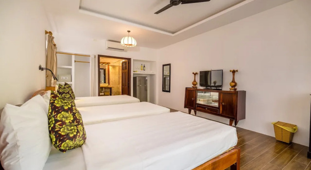 Трёхместный номер Deluxe с красивым видом из окна An Bang Coco Villa