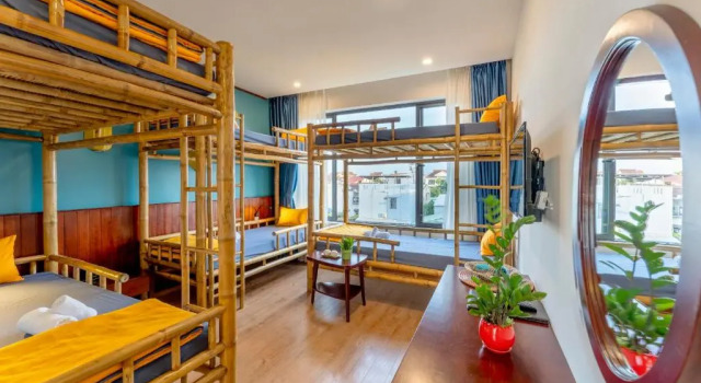 Кровать в общем номере Saclo Villa and Hostel