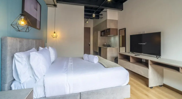 w Modern Loft in Parque Virrey, Забронировать Апарт-отель Апарт-отели Богота, рядом с Парк 93, Апарт-отель