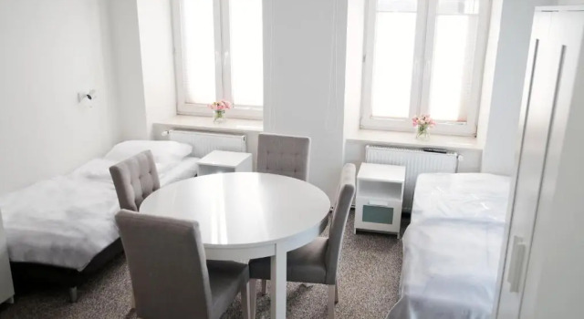 Кровать в общем номере Rodmos Hostel