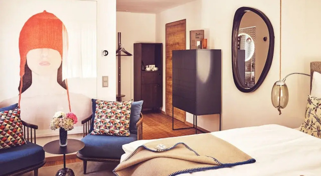Двухместный номер Comfort с балконом и с видом на горы TAUROA Seehotel Grundlsee
