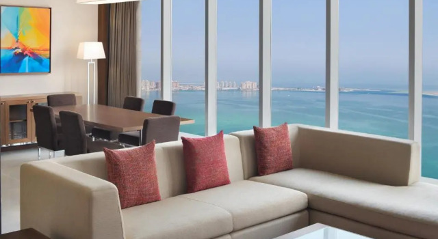 Апартаменты с 3 комнатами с видом на море Delta Hotels by Marriott City Center Doha