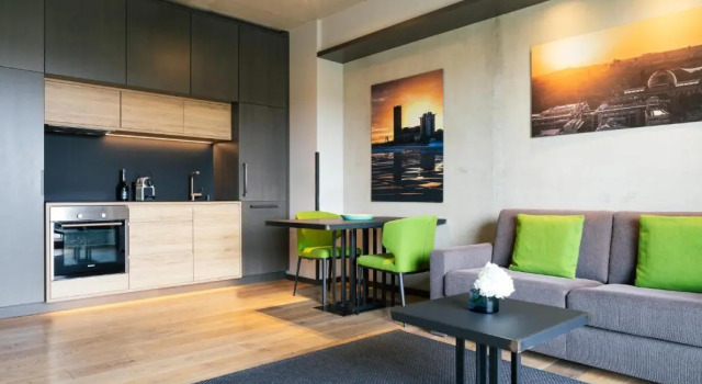 Bahçe manzaralı 1 yatak odası daire Downtown Apartments Berlin