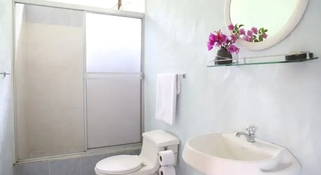 Komfort Doppel Zimmer mit Balkon und mit Meerblick Finca Punta Ayampe