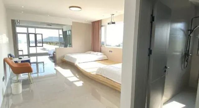 Кровать в общем номере Yunshui Mountain Taiji Wellness Homestay