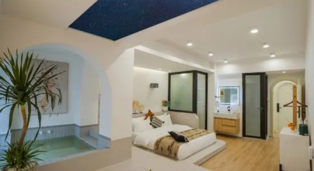 Люкс Deluxe Fanmo Stars Seaview Garden Homestay (Bohai Park Branch)