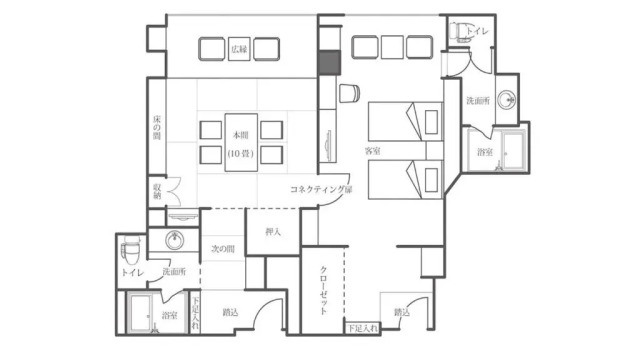 Номер Standard Jodogahama Park Hotel