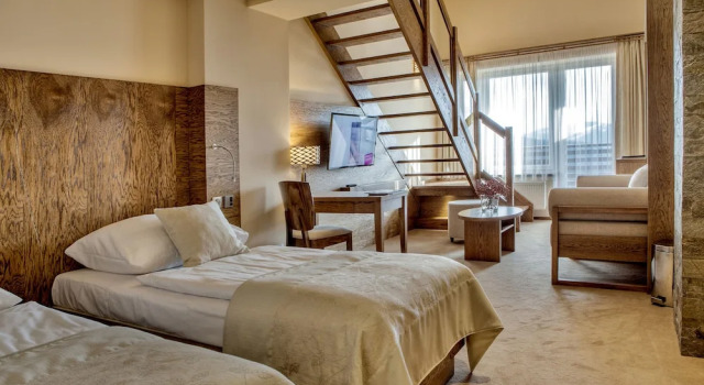 Люкс Дуплекс с балконом Hotel Partizán