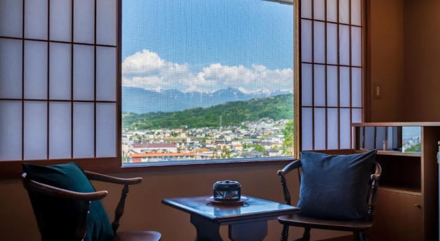 Двухместный люкс onsen hotel OMOTO