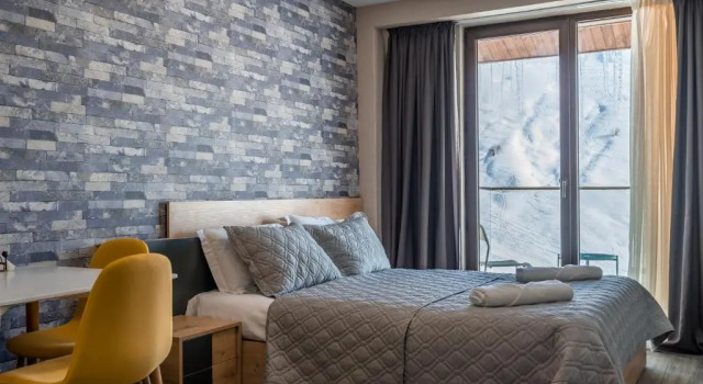 Taiyō Apartment # 524 - New Gudauri, Loft 2, Забронировать Апартаменты/квартира Апартаменты Гудаури, рядом с Gudauri Lift 10 Alpina, Апартаменты/квартира