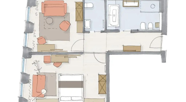 Люкс с 2 комнатами Guesthouse Suiteseven