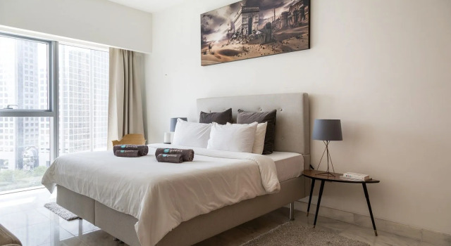 Luxury studio in the centre of DIFC, Забронировать Отель Район торговых центров , рядом с Дубайский аквариум