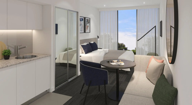 Апартаменты с 2 комнатами Quest St Kilda Road
