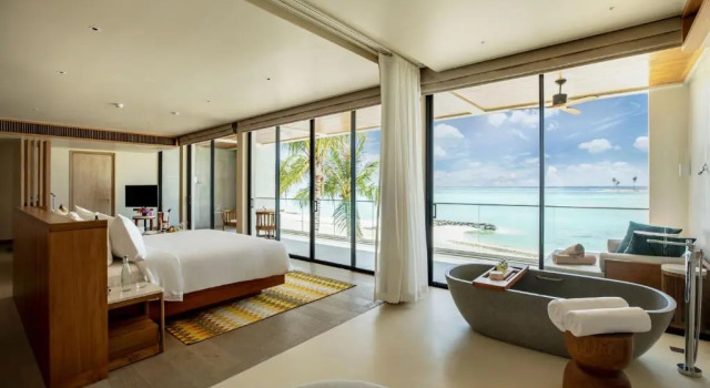 Вилла Beach с 4 комнатами Курорт Kuda Villingili