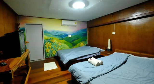 Standard Kahden hengen huone parvekkeella Banputawan Guesthouse