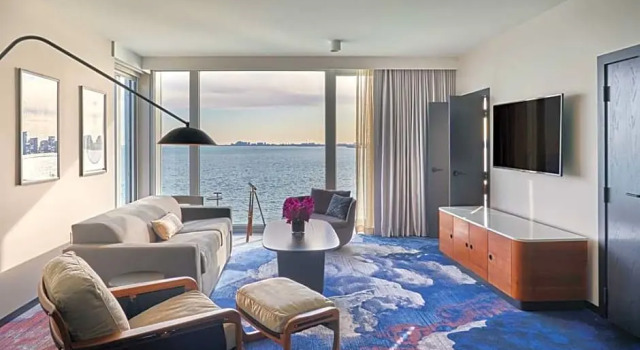 Двухместный люкс с 2 комнатами Sable At Navy Pier Chicago, Curio Collection By Hilton