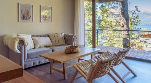 Апартаменты с 2 комнатами с балконом Suites del Lago Bariloche
