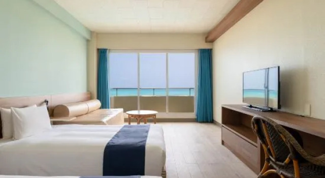 Camera doppia Premium con vista sull'oceano EN RESORT Kumejima EEF Beach Hotel