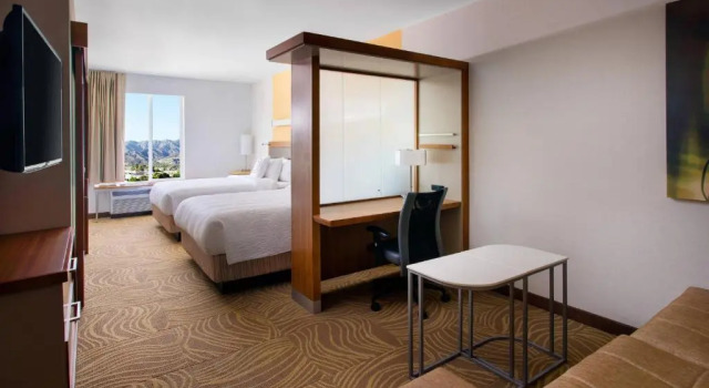 Двухместная студия с видом на горы SpringHill Suites by Marriott Los Angeles Burbank/Downtown