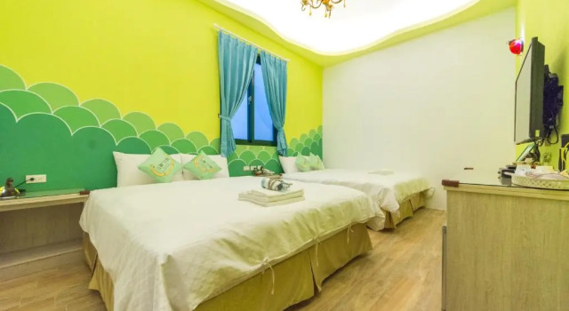Четырёхместный номер Deluxe 墾丁包棟民宿 海景 kenting timehouse beach villa l室內烤肉l k歌l電動麻將l德州l廚房