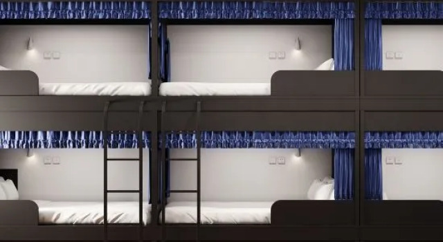Кровать в общем номере (мужской номер) Hangzhou JZ Youth Hostel (West Lake District Wensan Road Subway Station Branch)
