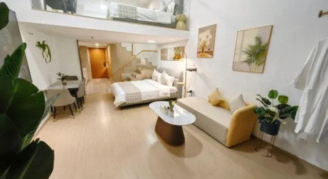 Трёхместный люкс Дуплекс Star Theme Apartment (Guangzhou Panyu Tianhe Chengnancun Wanbo Metro Station)