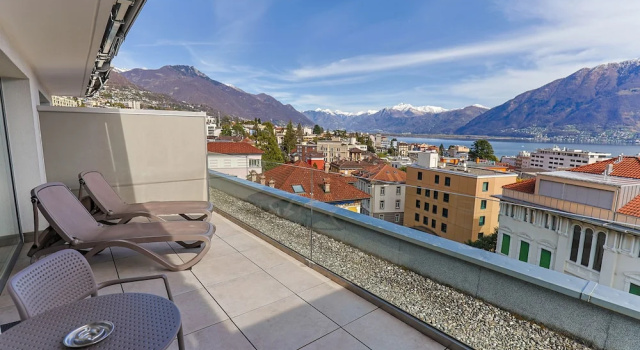 Двухместный номер Standard с балконом Hotel Muralto Locarno