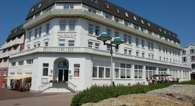 Inselhotel Rote Erde, Забронировать Отель Отели Боркум с питанием, рядом с Оздоровительный центр и аквапарк "Гецайтенланд", Пансион
