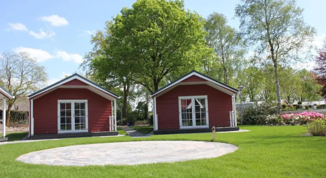 De Bijsselse Enk, Noors chalet 1, Rezerwuj Chalet Hotele w Veluwe z parkingiem, Parking