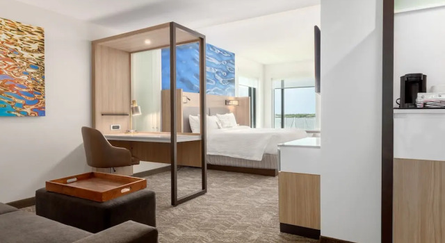 Двухместный люкс с видом на воду SpringHill Suites by Marriott Bradenton Downtown/Riverfront