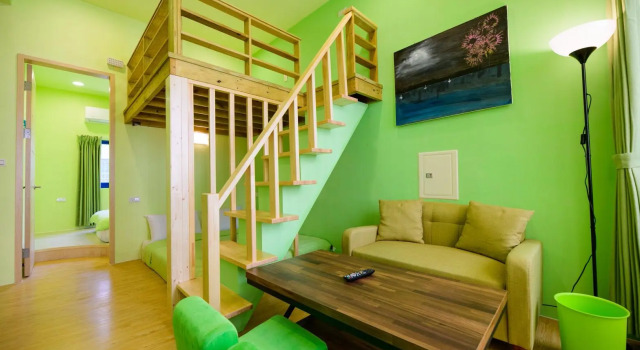 Кровать в общем номере Summer Sea Hostel