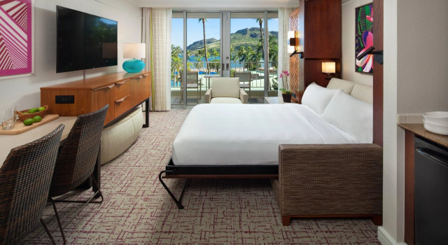Двухместный номер Standard с балконом и с видом на океан Marriotts Kauai Beach Club