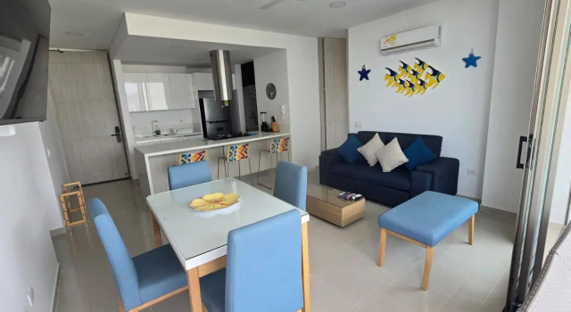Apartamento en Samaria Club de Playa Privada Salida Directa al Mar en Pozos Colorados cerca a Zazue, Estelar, Playa Bello Horizonte, Cabo Tortuga #1, Prenota Appartamento Playa Bello Horizonte Magdalena