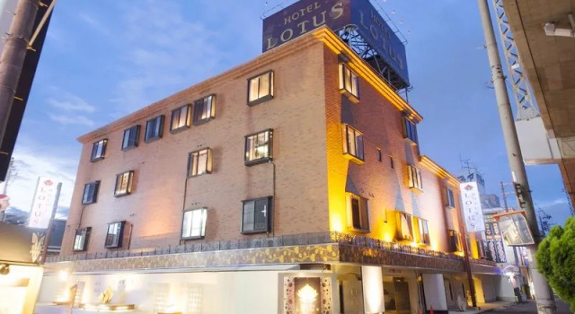 Кровать в общем номере Hotel Lotus Sakai