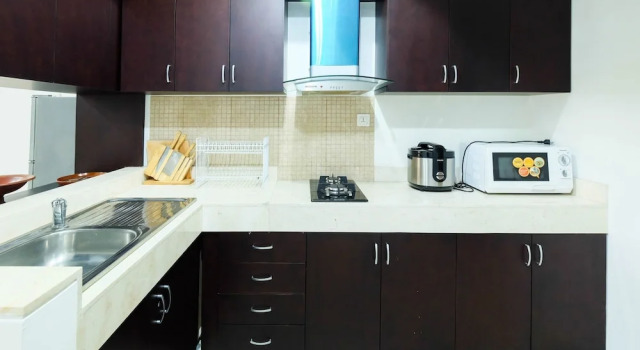 Well Appointed 2BR at Kemang Village Apartment By Travelio, Book Apartment Hotels in Mampang with a Pool, Swimming Pool