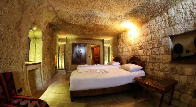 Номер Standard с красивым видом из окна Kemerhan Cave Suites