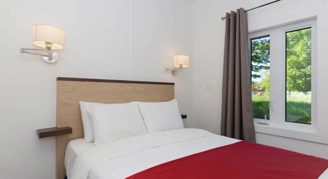 Двухместное шале с балконом Motel au Fleuve dArgent