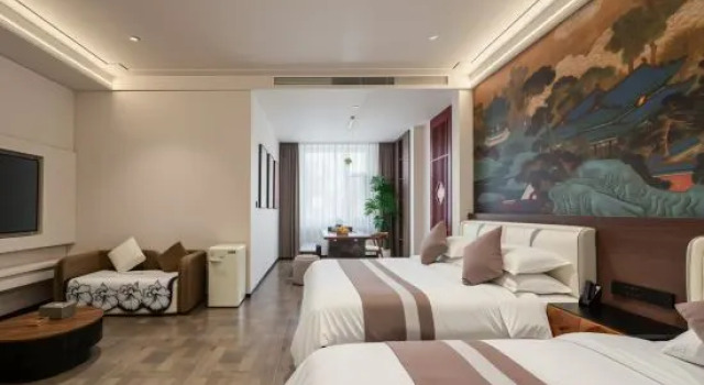 Dunhuang Yueji · Oriental Aesthetics Designer · Vacation Apartment (Shazhou Night Market), Book Lejlighed Lejligheder i Gansu, Lejlighed