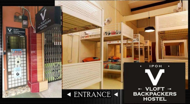 Pat în dormitor Vloft Backpackers Hostel
