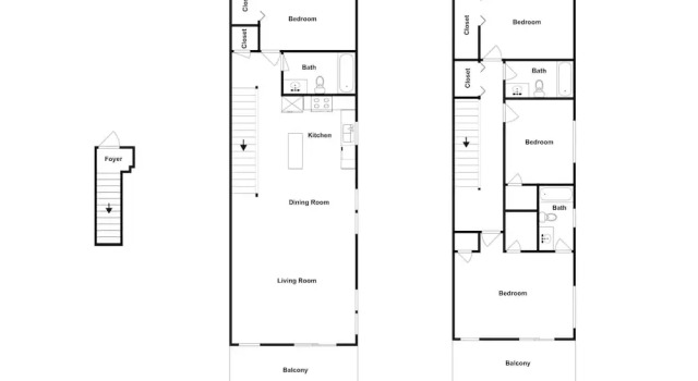 New Listing! Coastal Gem W/ Balconies, Near Beach 4 Bedroom Duplex