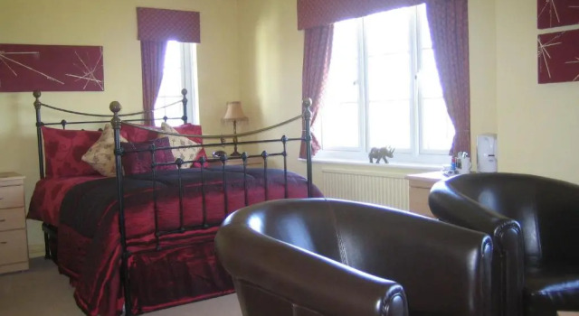 Deluxe dobbelt værelse med havudsigt Lamorna Lodge