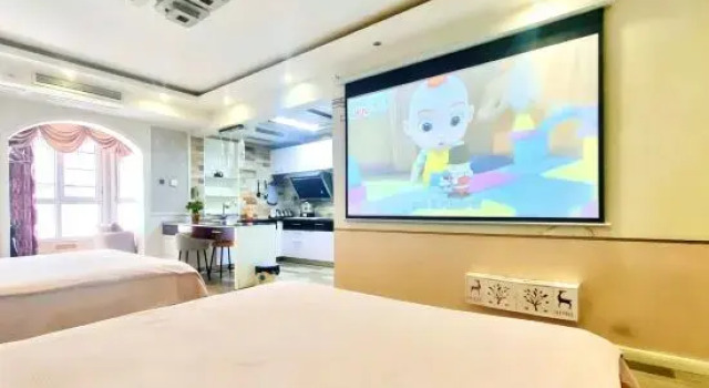 Двухместный люкс с видом на море Rizhao Shuohai Seaview Homestay (Wanpingkou Branch)