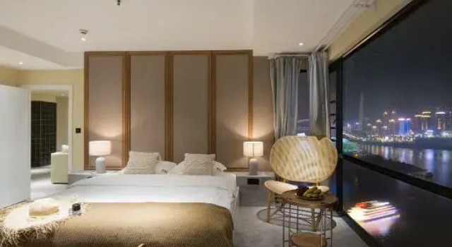 Люкс Premier с 4 комнатами с видом на реку Fandiao Homestay Chongqing