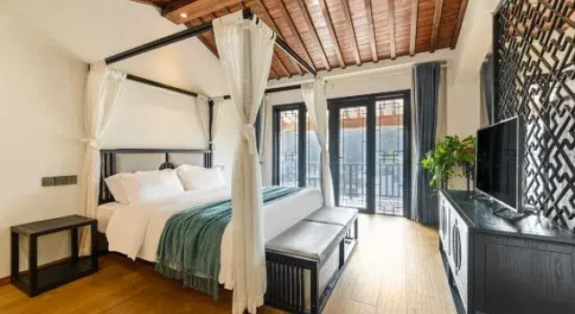 Люкс с видом на сад Fuchun Mountain Residence Su (Yixing Zhanggongdong Branch)