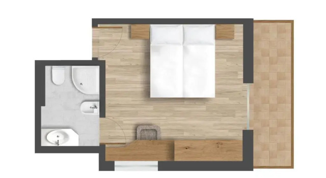 Двухместный номер Standard с балконом Hotel Villa Eden
